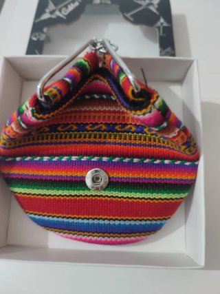 Monedero Étnico Tejido Multicolor