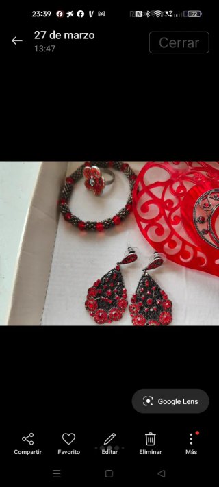 Vestido flamenco rojo con lunares negros