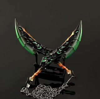 Réplica Dagas Primordial Valorant con soporte