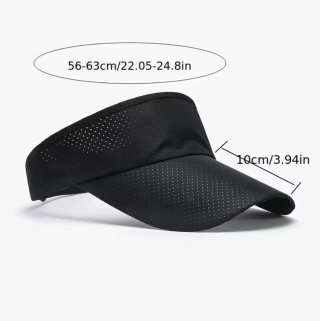 Visera deportiva verano negra