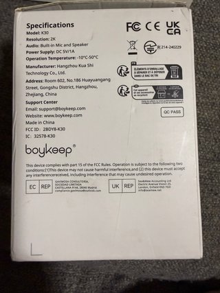 Cámara ip vigilancia Boykeep 2K nueva
