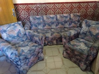 Conjunto sofá y 2 sillones