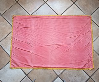 Arazzo velluto anni 70/80 scena giapponese