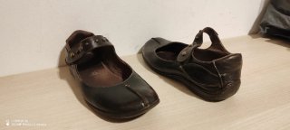 Zapatos Mary Jane Marrones.