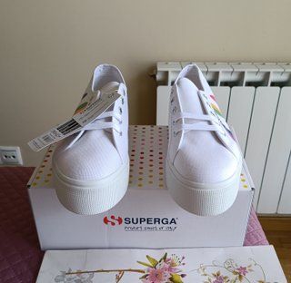 Zapatillas Superga plataforma multicolor T38 y 39