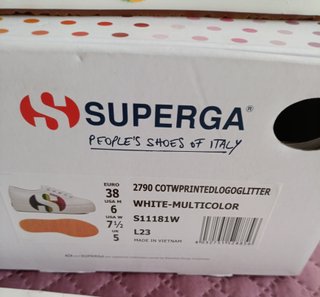 Zapatillas Superga plataforma multicolor T38 y 39