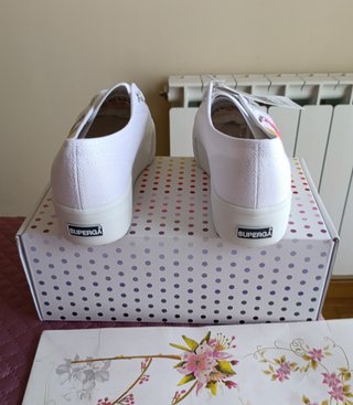 Zapatillas Superga plataforma multicolor T38 y 39