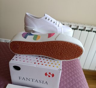 Zapatillas Superga plataforma multicolor T38 y 39