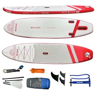 Tabla de paddle surf en colores rojo y blanco
