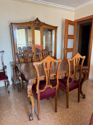 Sillas Madera Maciza Tallada Antiguas