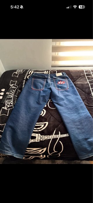 Pantalón baggy azul oscuro