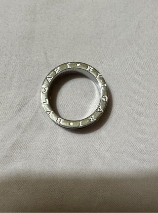 Anillo Bulgari Acero Baño Plata Talla 19.4mm