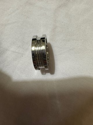 Anillo Bulgari Acero Baño Plata Talla 19.4mm