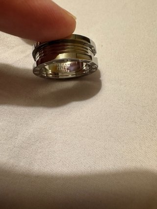 Anillo Bulgari Acero Baño Plata Talla 19.4mm