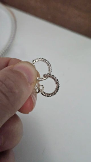 Pendientes Aro Circonitas Plata