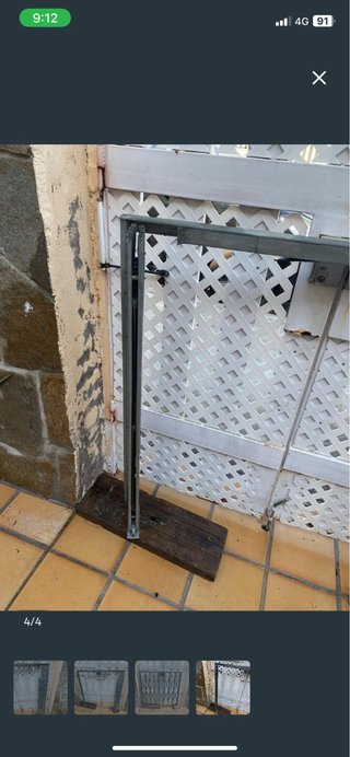 Reja extensible tipo tijera