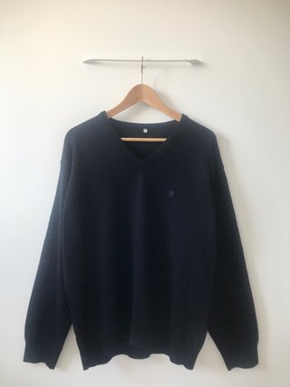 Maglione Pierre Cardin Blu Marina Uomo XXL Vintage