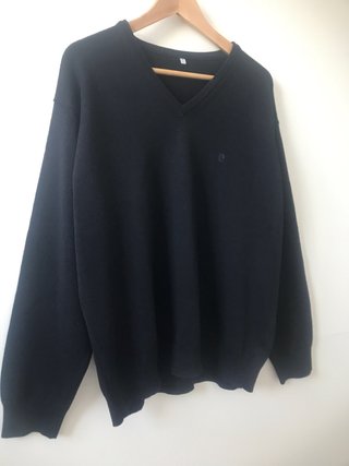 Maglione Pierre Cardin Blu Marina Uomo XXL Vintage