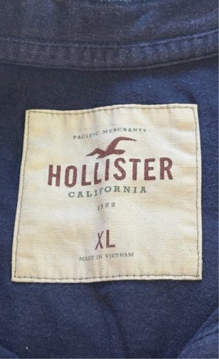 Camiseta Hollister Azul Talla XL