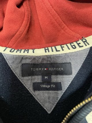Felpa Tommy Hilfiger Blu/Rosso M Pari al nuovo