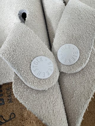 Zuecos Birkenstock Beige Talla 39