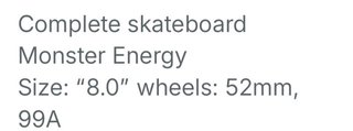 Skateboard Monster Energy con ginocchiere