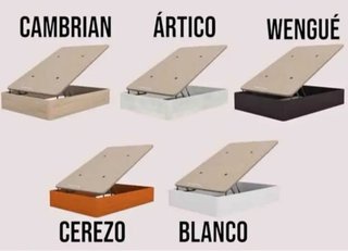 Canapé abatible madera y tela beige
