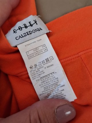 Copricostume Calzedonia Arancione Floreale Taglia