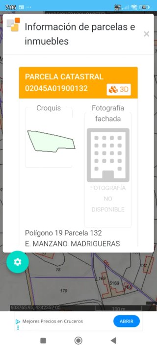 Parcela rústica en venta