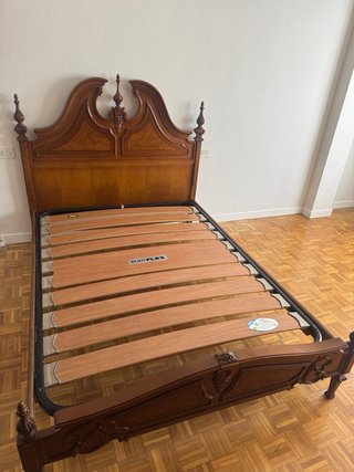 Estructura cama madera 135cm