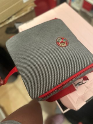 Silla alzado portátil rayas grises