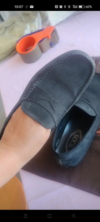 Mocassini Tod's Uomo Grigio scuro nero