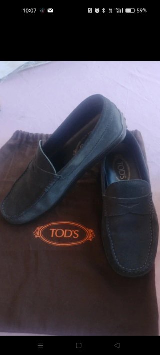 Mocassini Tod's Uomo Grigio scuro nero