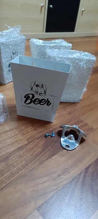 Kit apribottiglie birra metallo