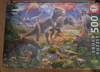 Puzzle Educa 500 Piezas Dinosaurios Nuevo