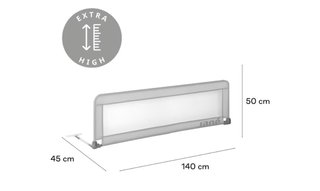 Barrera Cama Jané Plegable 140cm Gris