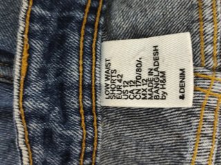 Pantaloncini jeans blu