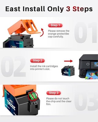 Halloya Cartuchos 202XL Epson XP-6100 Pack 10
