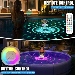 DeeprBetter Luces Piscina Flotantes Control Remoto