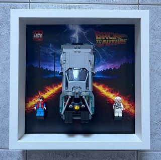 Cornice Lego DeLorean Macchina del Tempo