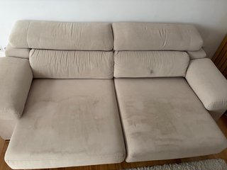 Sofá 3.5 plazas tela beige