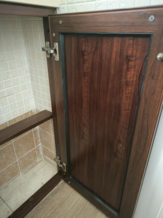 Mueble de baño ALUMINIO y mármol