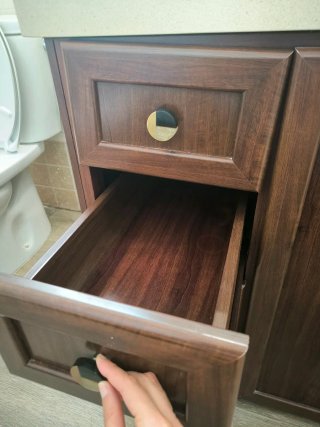 Mueble de baño ALUMINIO y mármol