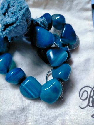 Pulsera Bimba y Lola flor piedras naturales