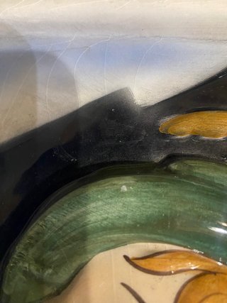 Placca Tosin decorativa in ceramica