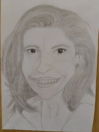Retrato a lápiz Dina-4