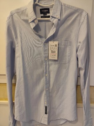 Camisa Pull&Bear azul Talla XS