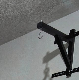 Saco de boxeo con soporte de pared