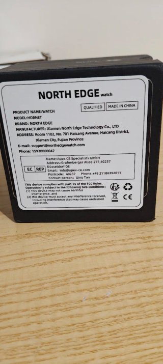 Reloj NORTH EDGE Hornet Negro
