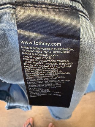 Camicia Tommy Hilfiger in denim taglia S